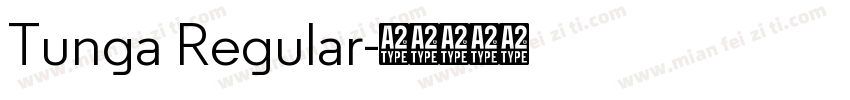 Tunga Regular字体转换